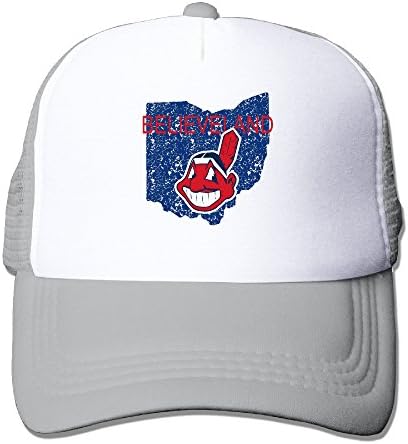 Cool Trucker Hat 2016 BELIEVELAND Adjustable Mesh Hat Trucker Cap For Men And Women Ash