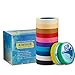 Colored Masking Tape for Kids Arts Crafts, 12 Pack 0.94 inch X 54 YDs Writable General Purpose Masking Tape - Great for Labeling, Painting, Packing and More. Adhesive Leaves No Residue by KIWIHUB