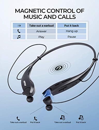 Bluetooth neckband headphones with audio control for calls, priced at $49.99 reduced to $35.99.