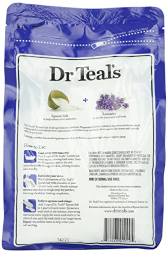 ADVANCED DR. TEALS LAVENDAR SCENTED EPSOM SALT, 48 OZ