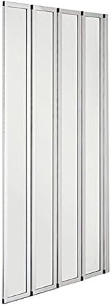 VeeBath Jade NCEU030 4mm 4-Fold Bi-Fold Bath Screen 1400x840 Chrome