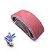 3-Inch x 21-Inch Belt Sander Paper,40 Grit Aluminum Oxide Sanding Belt,12 Pack (3x21in, 40 Grit)