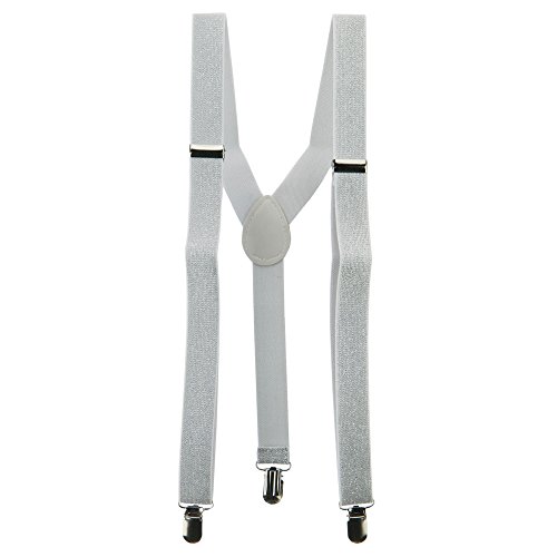 Sparkle Suspenders - White OSFM