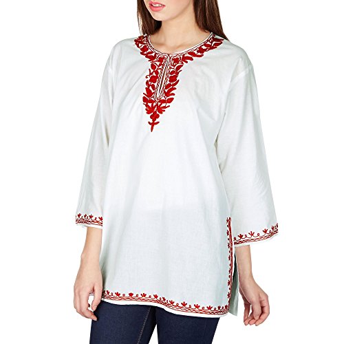 Handmade Embroidered Kurti Tunic Authentic Kurtis Kurti Tops for Women Size L Buy Online