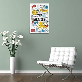 XYDQ Poster décoratif sur toile avec paroles de la chanson des Beatles 40 x 60 cm - Les Beatles, Paul McCartney, John Lennon, RIngo Starr, George Harrison XYDQ Poster décoratif sur toile avec paroles de la chanson des Beatles 40 x 60 cm – Image 5