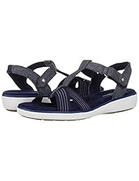 Grasshoppers Chambray - Sandalias para mujer, con tirantes en T, color rojo