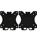 WALI VESA Mount Adapter Bracket for HP Pavilion Monitors, 27xw, 25xw, 24xw, 23xw, 22xw, 22cwa, 27cw, 25cw, 24cw, 23cw, and 22cw (VHP001-2), 2 Pack, Black