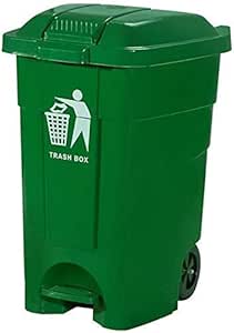 FGHCHMY Bote de Basura con Ruedas, Cubo de Basura Cubierto de Desechos