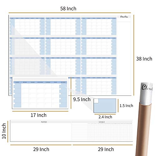 Jumbo Dry Erase Wall Calendar 48"x58" 20202021 Undated Yearly