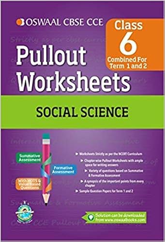 oswaal cbse cce pullout worksheets social science for class 6 panel of experts 9789351278627 amazon com books