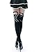 HDE Womens Black Cat Stockings Cute Kitty Mock Thigh High Tights Tattoo Leggings
