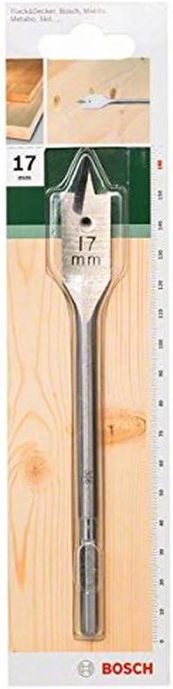 Bosch 1x Spade Bit (for softwood medium-hard wood, Hex, diameter 17,0 mm, Accessory Drill Driver), 17 mm