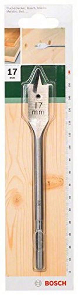 Bosch 1x Spade Bit (for softwood, medium-hard wood, Hex, Ø 17,0 mm, Accessory Drill Driver)
