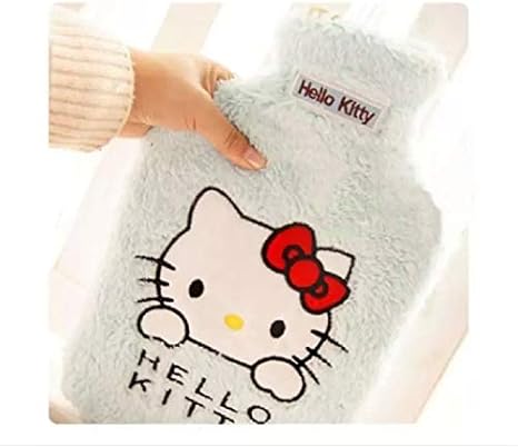 Amazon Co Jp 湯たんぽカップルモデル子猫の漫画ぬいぐるみハンドウォームウォーターボトル新フランネル水注射 Color Blue Size 600ml ホーム キッチン