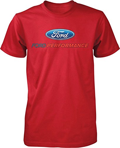 Ford Performance T-Shirt Mustang GT ST Racing (Front Print), Red, XL