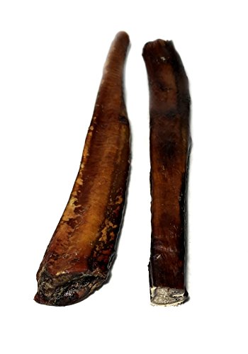 JUMBO 2-PK Bully Sticks for Dogs - Sourced & Made in USA Angus Beef Pizzles Odor-Free Grain-Free Rawhide-Free Small-Batch Dog Chew Sticks by Sancho & Lola's (SEE BULK 3LB VALUE PACK)