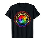Rainbow Black Lives Matter Science LGBT Pride Flower T-Shirt
