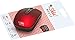 SHHHMOUSE Silent Wireless Mouse for Laptop Small Compact Cordless Computer Mice with USB 2.4 GHz – Quiet Click, 3 DPI Levels, Travel Mouse – Portable for PC, Chromebook [Red]