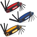 SEDY 32-Piece Hex Key Wrench Set - Metric & SAE Allen Keys With 2 Extension Handles, Chrome Vanadium Steel