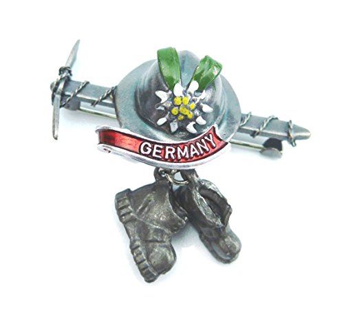 Ice Axe & Hiking Boots German Hat Pin
