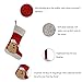 WEWILL 20'' Cute Dog Embroidered Christmas Stockings Xmas Holiday Pet Theme Gift for Puppies