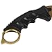Andux Karambit Camping Hunting Tool with Cord ZD-01 (Golden)