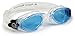 Aqua Sphere Kaiman Swim Goggle (Small, Blue Lens/Transparent Frame)