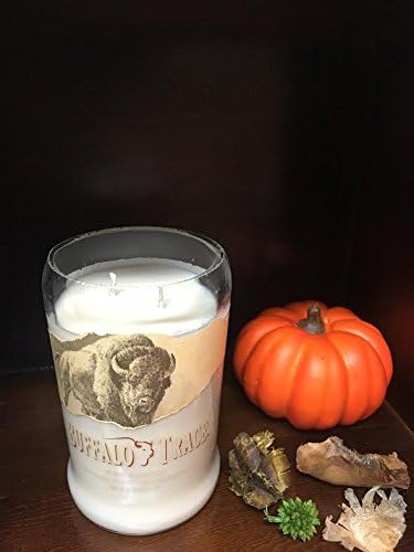 BUFFALO TRACE Bourbon Whiskey Soy Candle I Recycled- Pomegranate scented