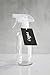 Rail19 Glass Cleaner Bottle with Clear Spray Nozzle Lead Free Glass