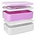 Pretty Bento Box/Bento Lunch Box (Light Pink) Multi-Compartment Bento Boxes with Utensils