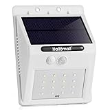 [Larger Version 16LED with Push-button Switch] Outdoor Solar Motion Lights-Built in 2200mah Rechargeable Lithium Battery-Motion Sensor Activated-For Patio Deck Yard Garden Home,2 Modes
