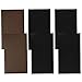 NKTM 6 Pack Leather Repair Patch Self-Adhesive Sofa Patch First-aid for Car Seats Handbags Jackets 10 Inch by 6 Inch Black and Brown