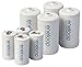 Eneloop Spacers 4 C Size Spacers & 4 D Size Spacers for Use with Ni-MH Rechargeable AA Battery Cells & Case Pack of 8 primary