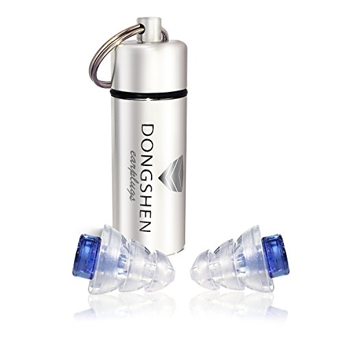 Concerts Earplugs,DONGSHEN High Fidelity Ear Plugs,Reusable 2 Pairs of