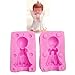 WYD 3D Baby Angel Silicone Molds Cake Decoration Mold Fondant Candle Soap Making Mold Cake Mold Decorating (Boy)