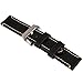 Black 24mm Width Genuine Leather Wristwatch Band Men Watch Strap Watchband