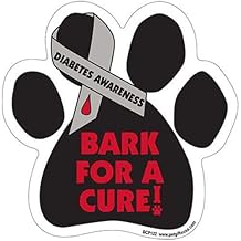 Bark For A Cure - DIABETES Awareness - Durable Car Truck & Mailbox Magnet