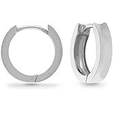 Boma Jewelry Sterling Silver Concave Huggie Hoop Earrings