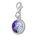 GRAPHICS & MORE Majestic Unicorn Pink Purple Blue Antiqued Bracelet Pendant Zipper Pull Charm with Lobster Clasp