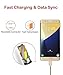 USB Type C Cable USB C Charger to USB Cord 2Pack 6Ft Gold, Charging Nylon Braided Long Cable For Samsung Galaxy Note 8 S8 plus, MacBook,Google Pixel XL,Nintendo Switch,LG G6,Huawei P9 by Ambet
