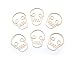 Butler in the Home Skull Head Skeleton Shaped Paper Clips Great for Paper Clip Collectors or Office Gift - Comes in Round Tin with Lid and Gift Box (100 Count Bone Colored)