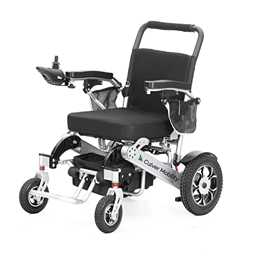 Culver Mobility Wolf Electric Wheelchair for Adults, All Terrain Lightweight Foldable