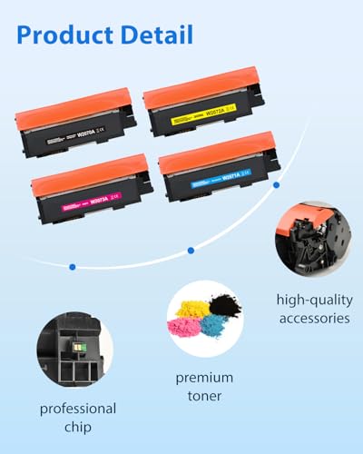 myCartridge 117A Toner Cartridge Compatible with HP 117A for HP Color Laser MFP Toner 178nw 178nwg 179fnw 179fwg 150a 150w 150nw (Black Yellow Cyan Magenta, 4 Pack)