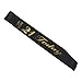 Black 21st Birthday Satin Sash