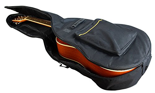 image for YMC 41 Inch Waterproof Dual Adjustable Shoulder Strap Acoustic Guitar 