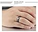 Fate Love His and Her Stainless Steel Pure Black Matching Set Real Love Couples Men Women Wedding Band (A Pair)