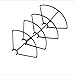 Sdoveb 4pcs ABS Propeller/Blades Protection Cover/Drone Tripod Bracket/Flight Motor for JJ-RC H68 RC Quadcopter (4pcs ABS Propeller)