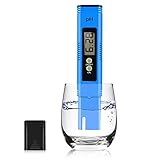 Digital PH Meter, 0.01 PH High Accuracy Water Quality Tester with 0-14 PH Measurement Range for Household Drinking, Pool, Hydroponics and Aquarium Water PH Tester Design with ATC