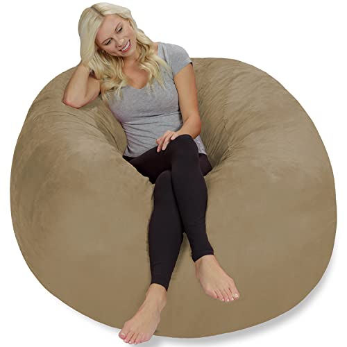Chill Sack Bean Bag Chair Giant 5' Memory Foam Furniture Bean Bag