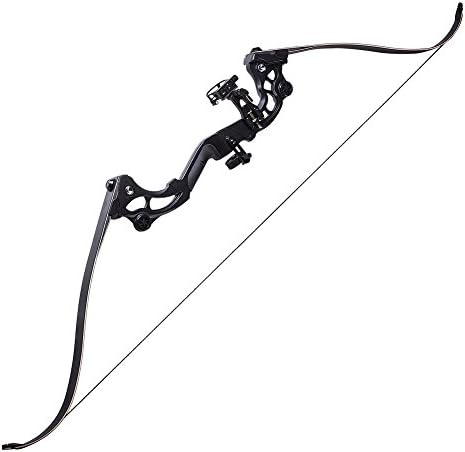 ATROPOS-163 Pro Recurve Archery Bow Right Handed Bow,30-50lbs Draw Weight,Black/Camo
